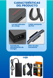 Cargador Universal para Laptops 96W - Compatible con Múltiples Modelos